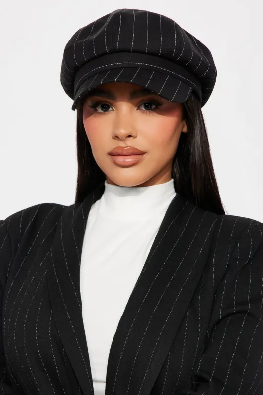 Handle My Business Cabbie Hat - Black sold by Fashion Nova