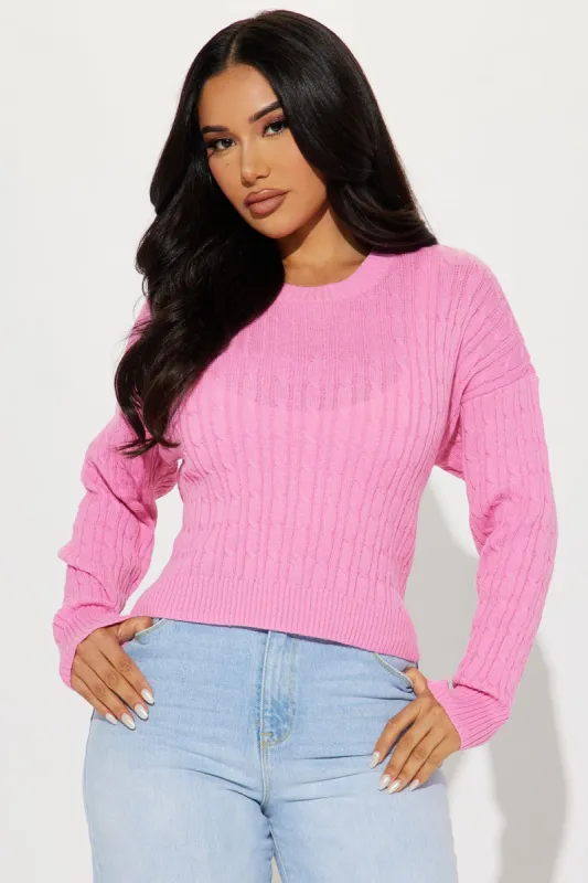 Lola Sweater - Pink sold by Fashion Nova