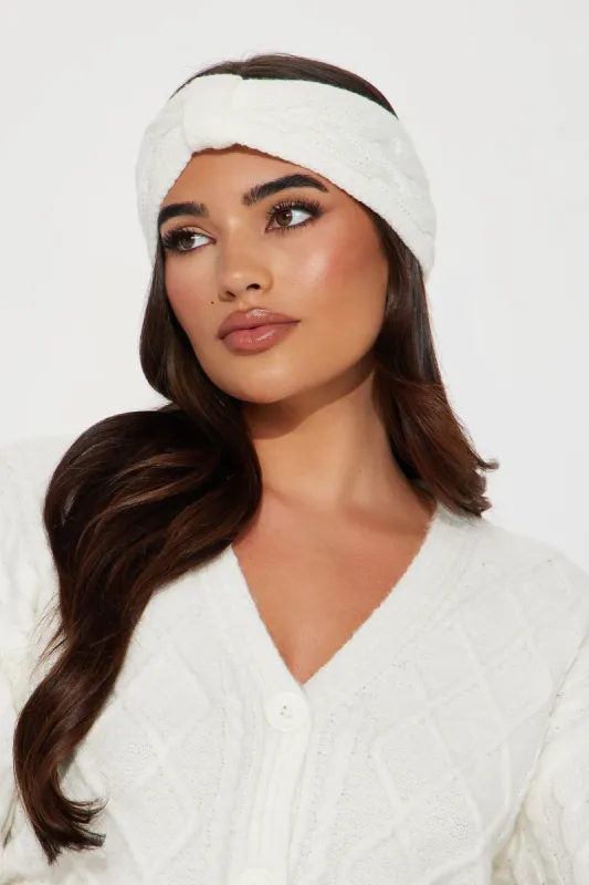 Sleigh The Day Headband - White sold by Fashion Nova