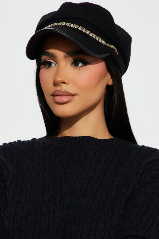 Blaire Cabbie Hat - Black sold by Fashion Nova