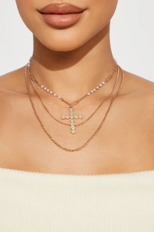Forever Thankful Necklace - Gold sold by Fashion Nova