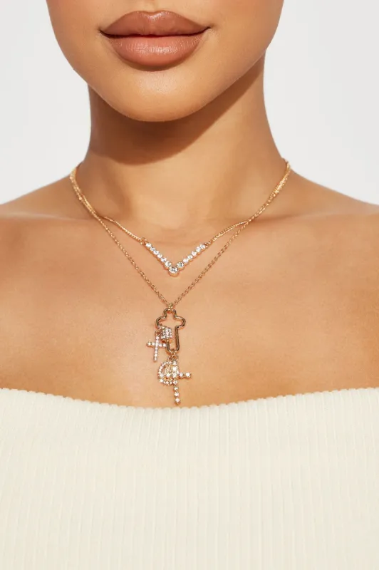 Shining Grace Necklace - Gold sold by Fashion Nova