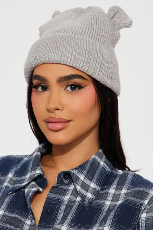 Unbearable Winter Beanie - Grey sold by Fashion Nova
