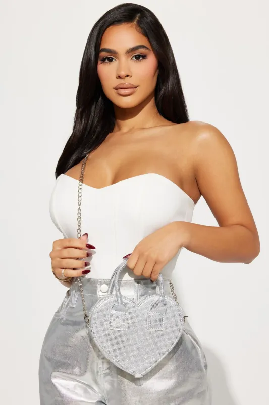 Me And My Sweetie Handbag - Silver sold by Fashion Nova