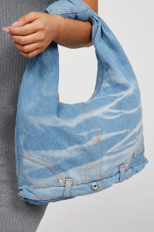 Reworked Jeans Handbag - Denim sold by Fashion Nova