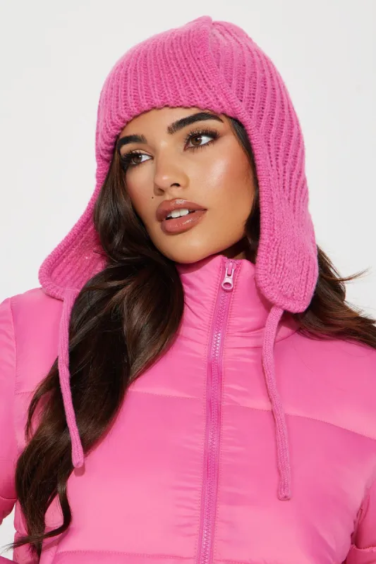 Winter Hottie Beanie - Pink sold by Fashion Nova