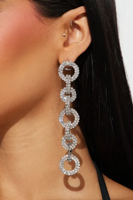 Dreams Into Reality Earrings - Silver sold by Fashion Nova