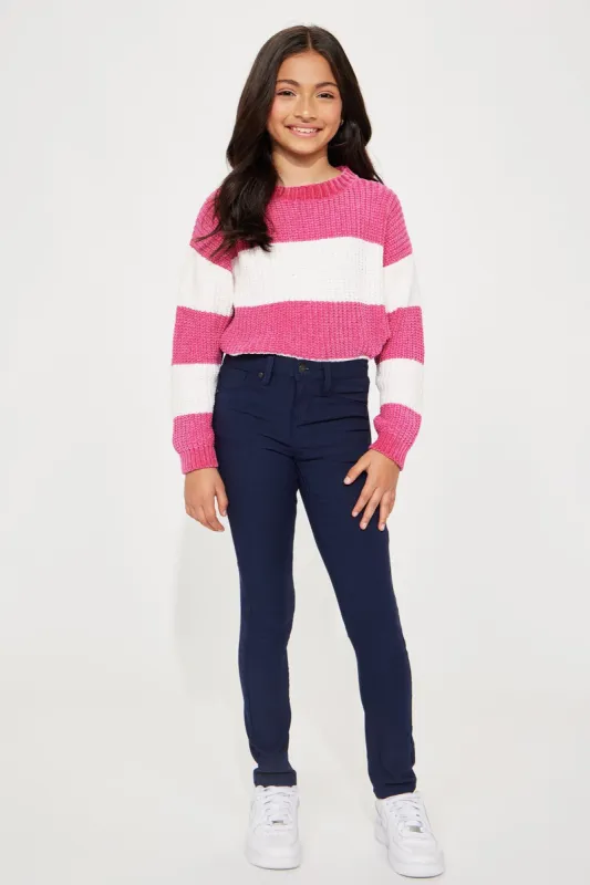 Mini Hyper Stretch Skinny Jeans - Navy sold by Fashion Nova