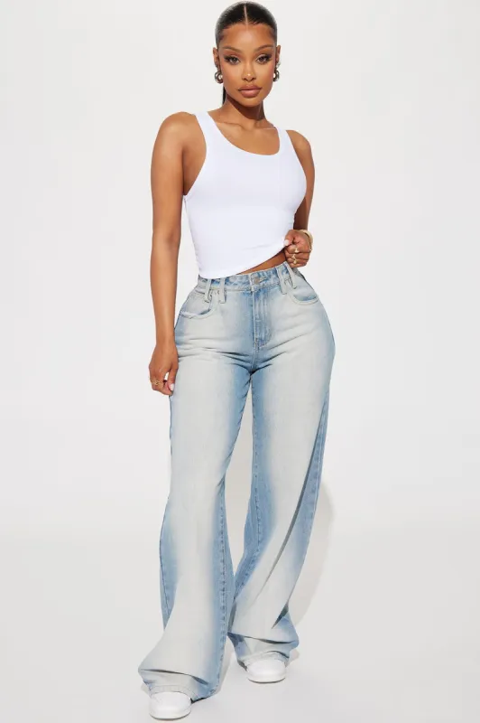 Mesquit Y2K Baggy Jeans - Light Wash sold by Fashion Nova