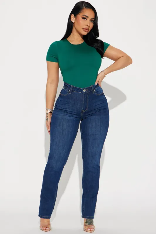 Break The Silence Booty Lifting Mom Jeans - Dark Wash sold by Fashion Nova