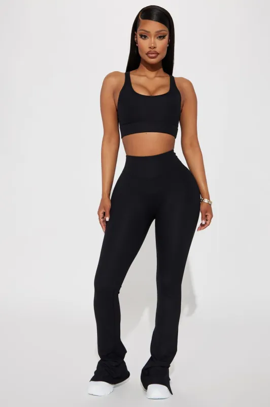 Push It Seamless Active Yoga Pants - Black sold by Fashion Nova