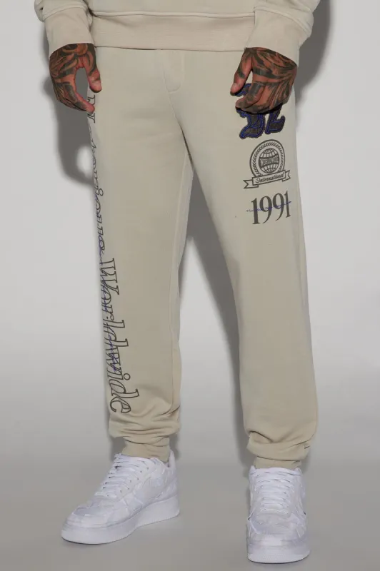 Notorious Worldwide Jogger - Sand made by Fashion Nova