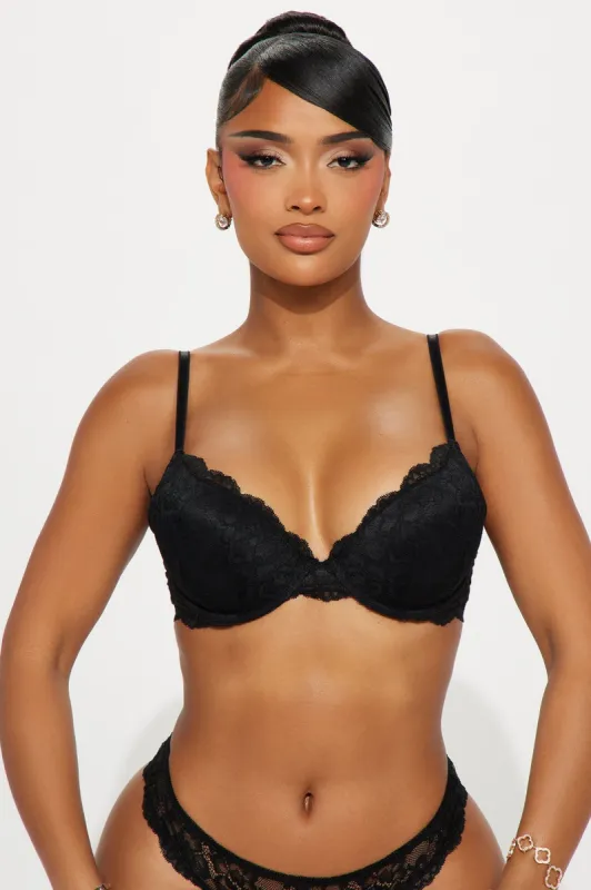 Nova Lace Push Up Bra - Black sold by Fashion Nova