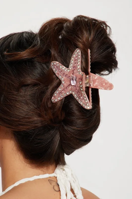 Starfish In The Sea Claw Clip - Pink made by Fashion Nova