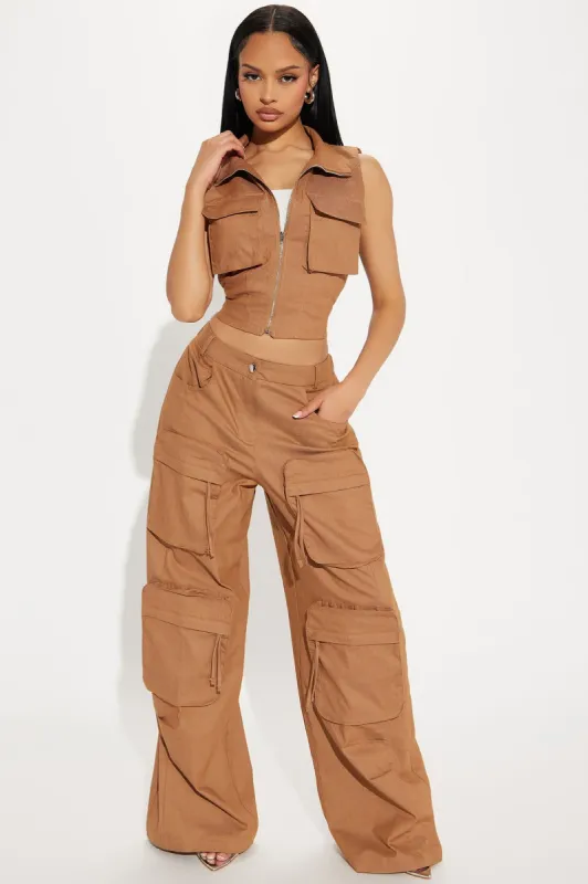Kailani Pant Set - Mocha sold by Fashion Nova