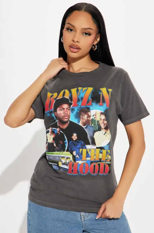 Boyz N The Hood Washed Vintage Tee - Black Wash sold by Fashion Nova