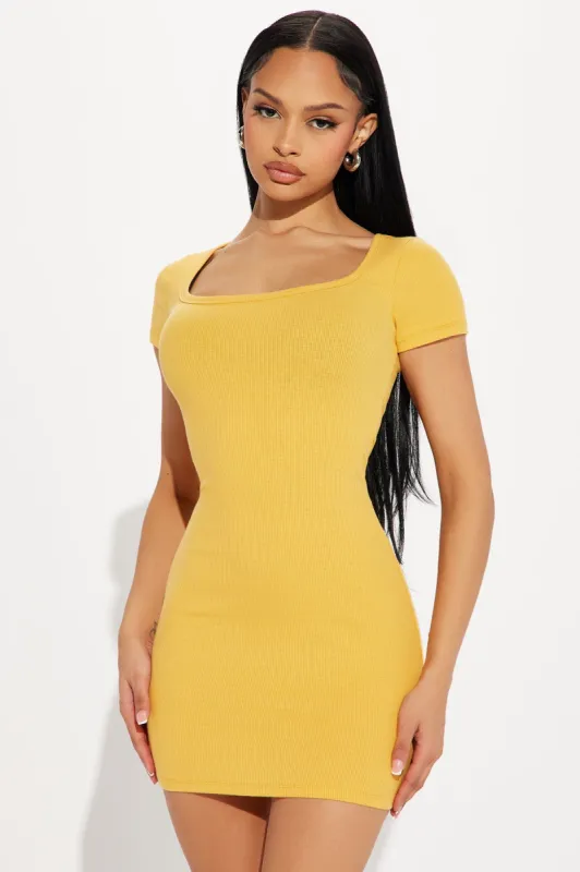 Riley Ribbed Mini Dress sold by Fashion Nova