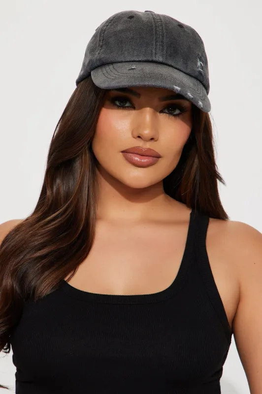 My Weekender Baseball Hat - Grey/combo sold by Fashion Nova