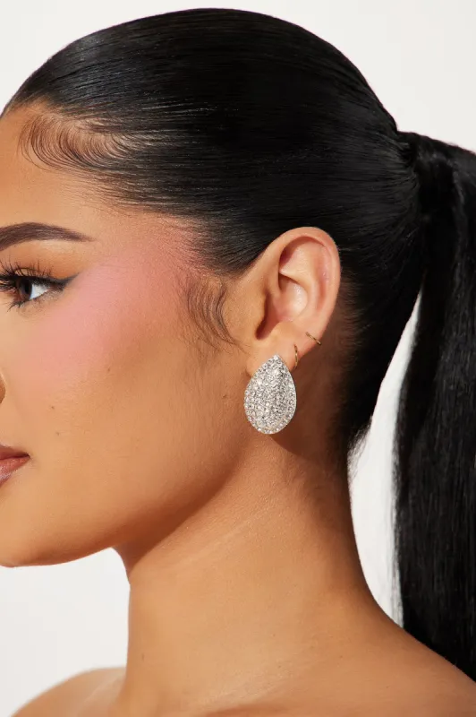 Young And Rich Earrings - Silver sold by Fashion Nova