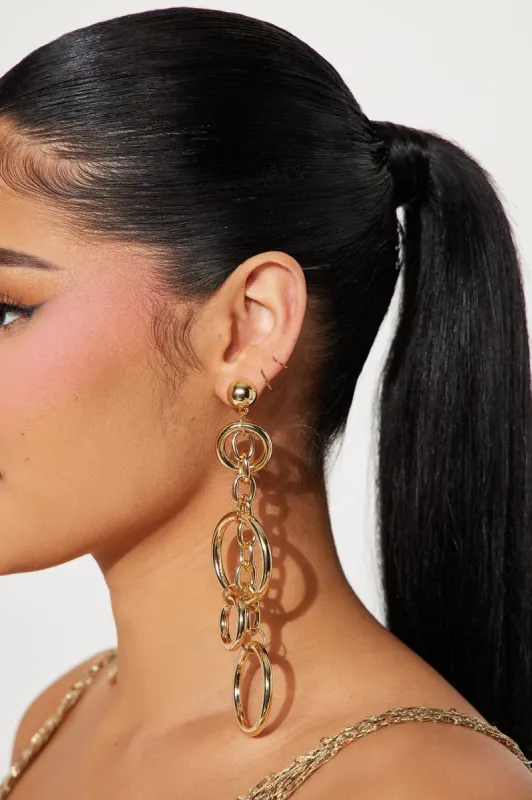 Good Looking Out Earrings  - Gold sold by Fashion Nova