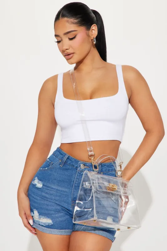 The Perfect Match Handbag - Clear sold by Fashion Nova