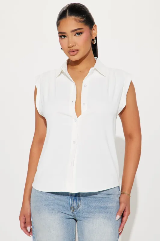 Good Times Shirt - Off White sold by Fashion Nova