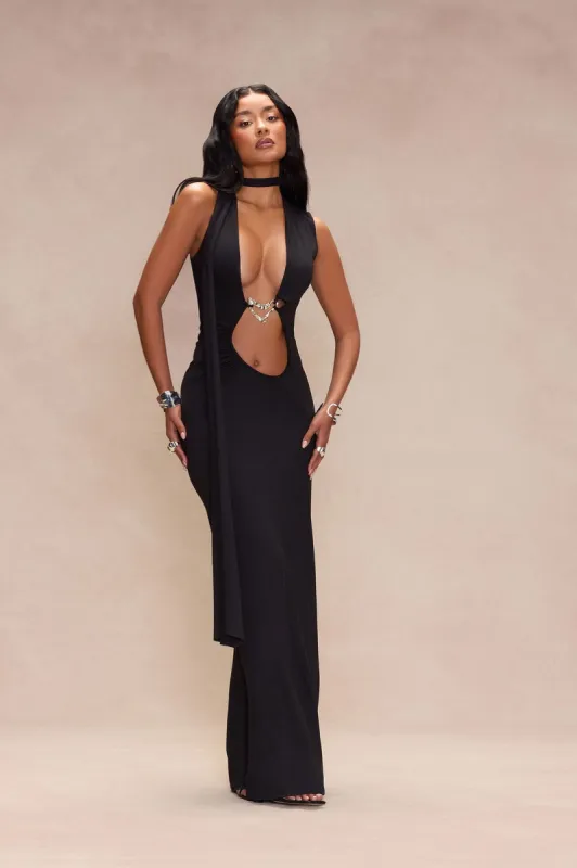 Saree Maxi Dress - Black sold by Fashion Nova