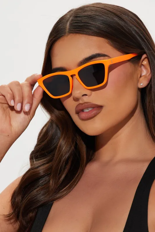 Just Want To See You Sunglasses - Orange sold by Fashion Nova