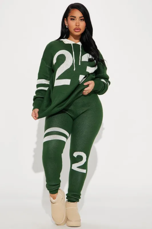 Playing The Game Sweater Legging Set - Hunter made by Fashion Nova