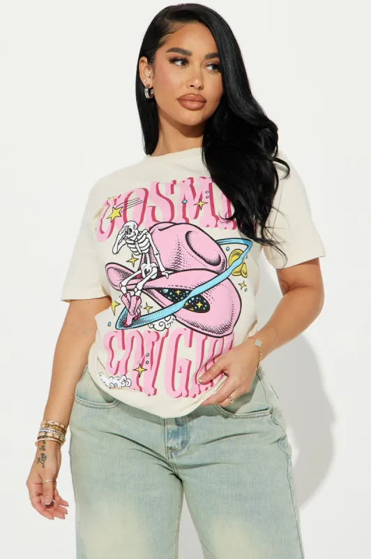 Cosmic Cowgirl Graphic Tee - Cream sold by Fashion Nova