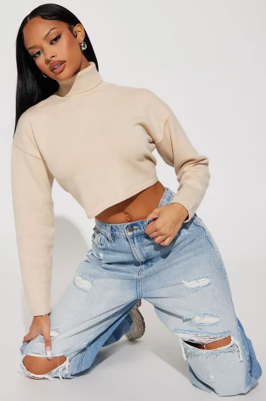 Lolani Turtleneck Sweater - Taupe sold by Fashion Nova