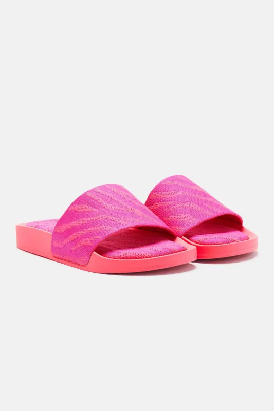 Wildest Dreams Slides - Pink/Pink sold by Fashion Nova