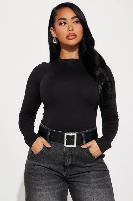Cameron Double Lined Top - Black sold by Fashion Nova