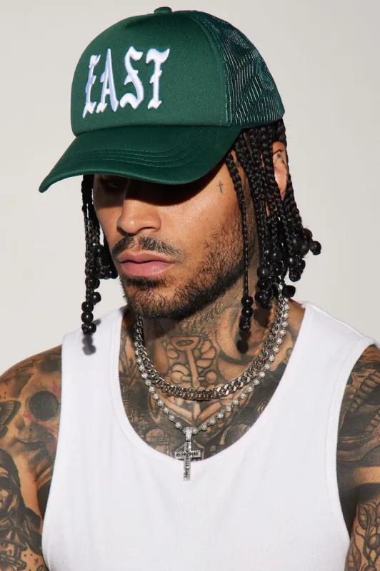 East Side Trucker Hat - Green sold by Fashion Nova