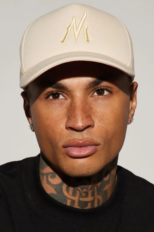 Novamen Trucker Hat - Stone sold by Fashion Nova