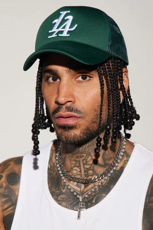 LA Trucker Hat - Green sold by Fashion Nova