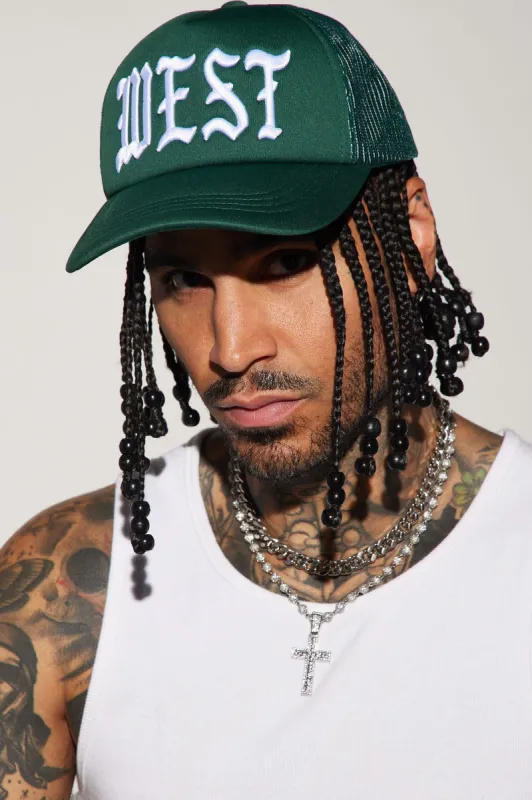 West Side Trucker Hat - Green sold by Fashion Nova