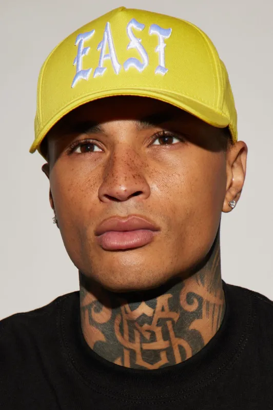 East Side Snapback Hat - Yellow sold by Fashion Nova