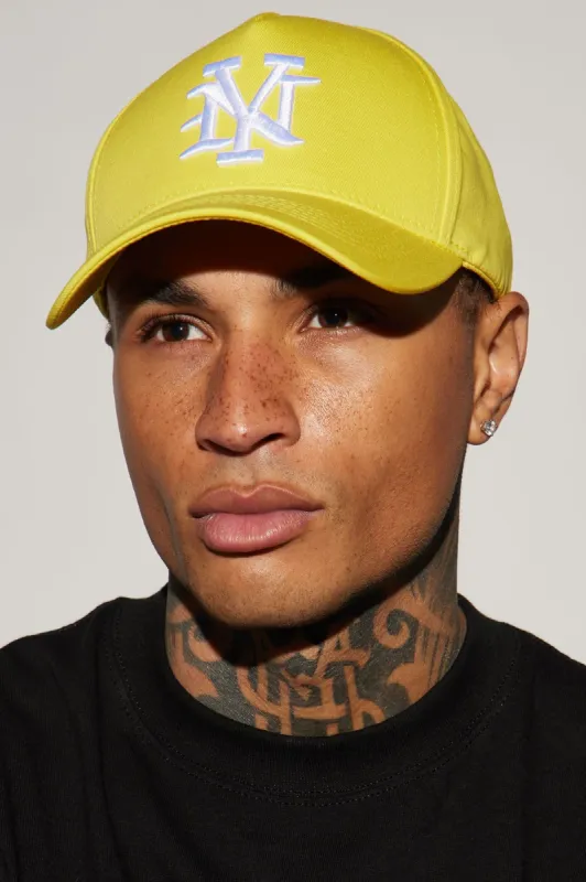 NY Snapback Hat - Yellow sold by Fashion Nova