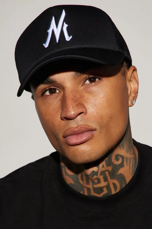 Novamen Trucker Hat - Black sold by Fashion Nova