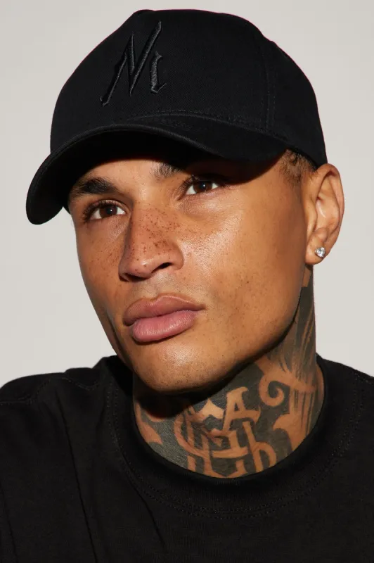 Novamen Snapback Hat - Black/Black sold by Fashion Nova