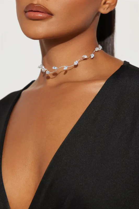 New Life Choker Necklace - Silver sold by Fashion Nova