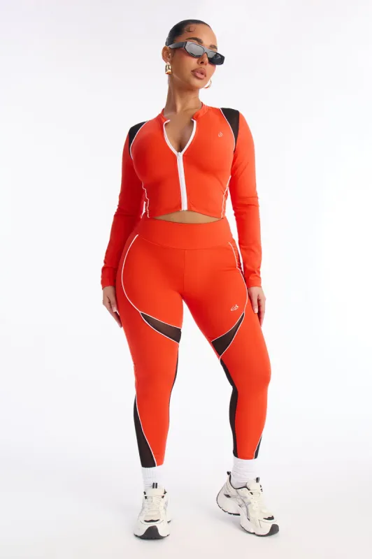 Unavailable Seamless Legging Set - Tomato Red made by Fashion Nova