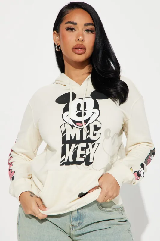 Always An Icon Mickey Mouse Hoodie - Ivory sold by Fashion Nova