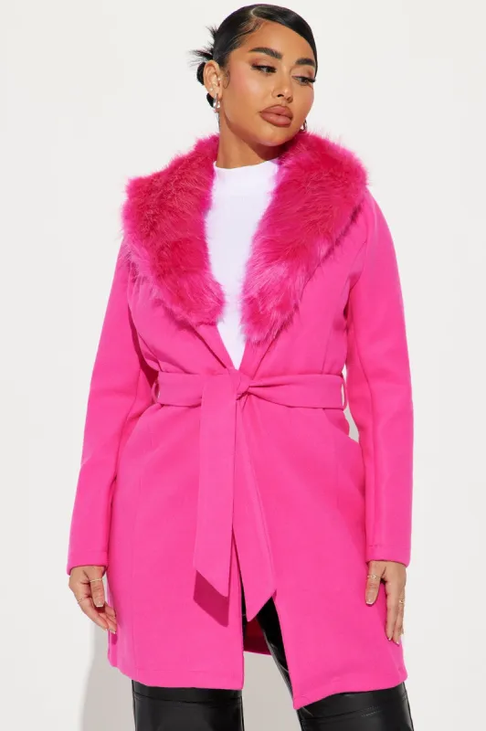 Nora Trench - Fuchsia sold by Fashion Nova