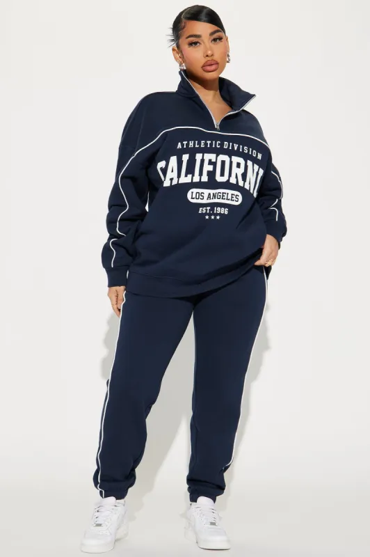 California Life Sweatsuit - Navy sold by Fashion Nova