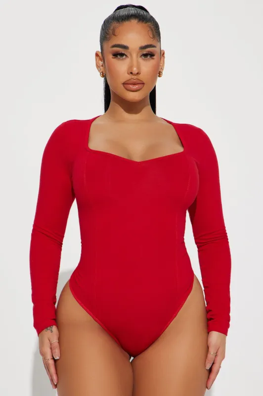 Jordy Bodysuit - Red sold by Fashion Nova