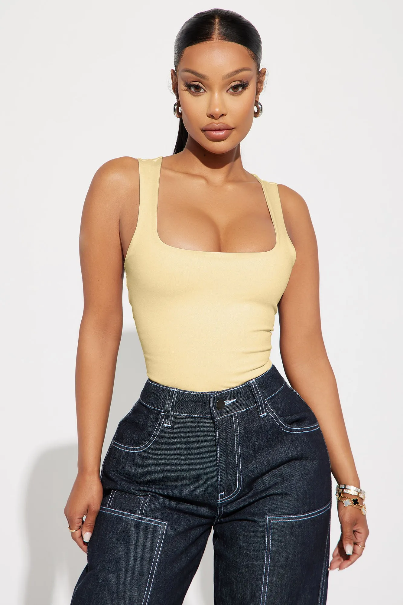 Adriana Smooth Fit Bodysuit - Butter Yellow sold by Fashion Nova product image thumbnail 3