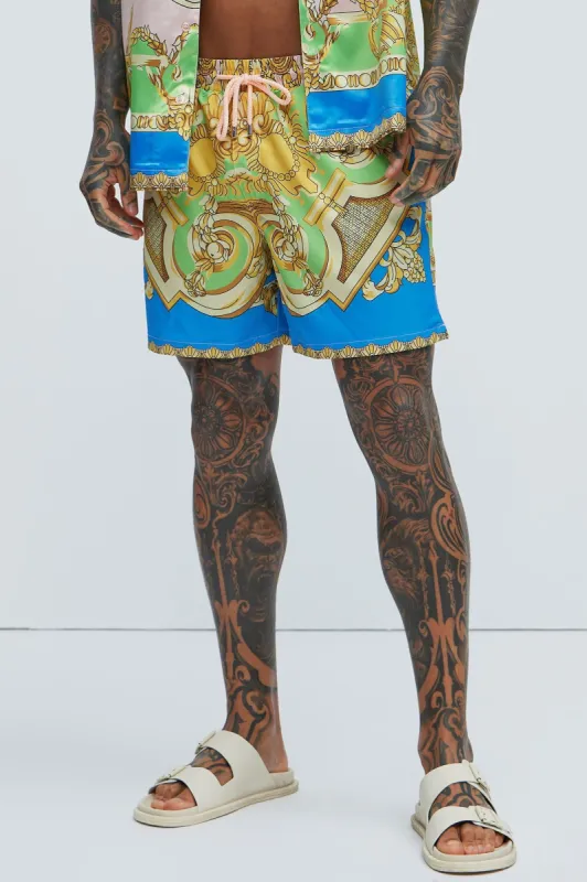 Tivoli Baroque Swim Trunks - Multi Color sold by Fashion Nova