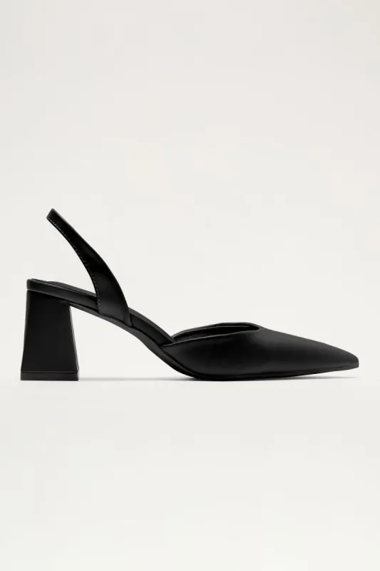 Tatianna Slingback Pumps - Black sold by Fashion Nova
